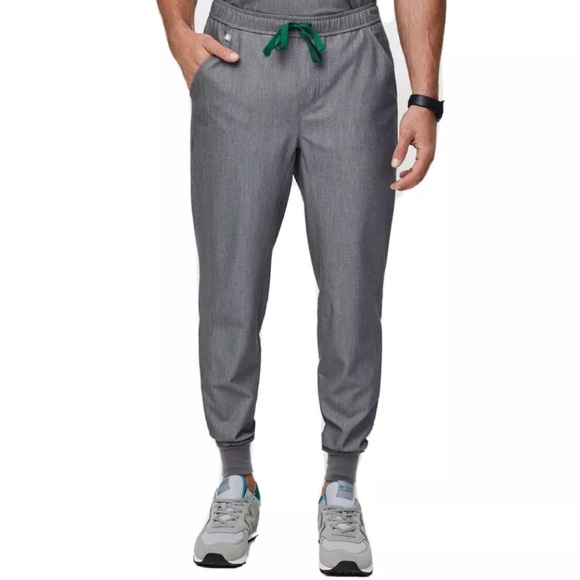 Figs Scrubs Pants Jogger Men’s Graphite Gray with Green Drawstring Size XXL - Picture 10 of 10